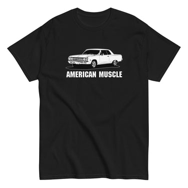 1965 chevelle malibu t-shirt in black